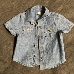 Denim old navy 3-6mo Short Sleeve Kids Shirt